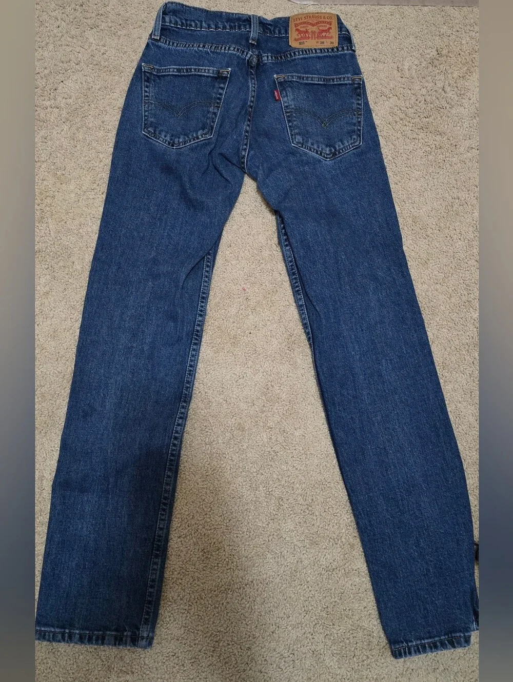 Levi's Men's Dark Blue Straight Jeans